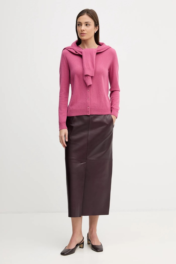 Вовняний кардиган United Colors of Benetton колір зелений