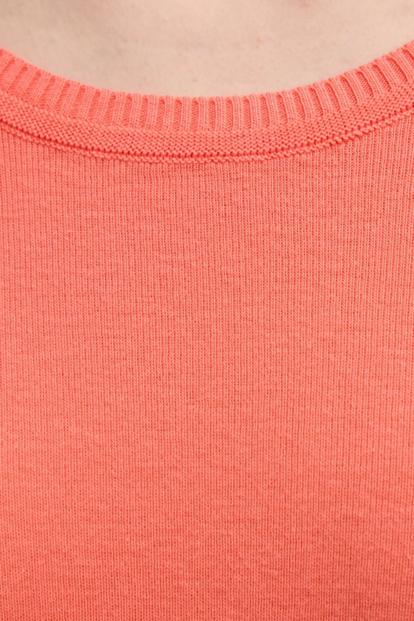Светр жіночий бавовняний United Colors of Benetton колір помаранчевий фото 4