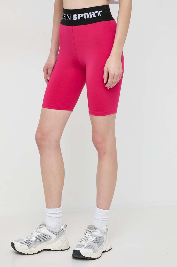 Шорти Plein Sport колір рожевий