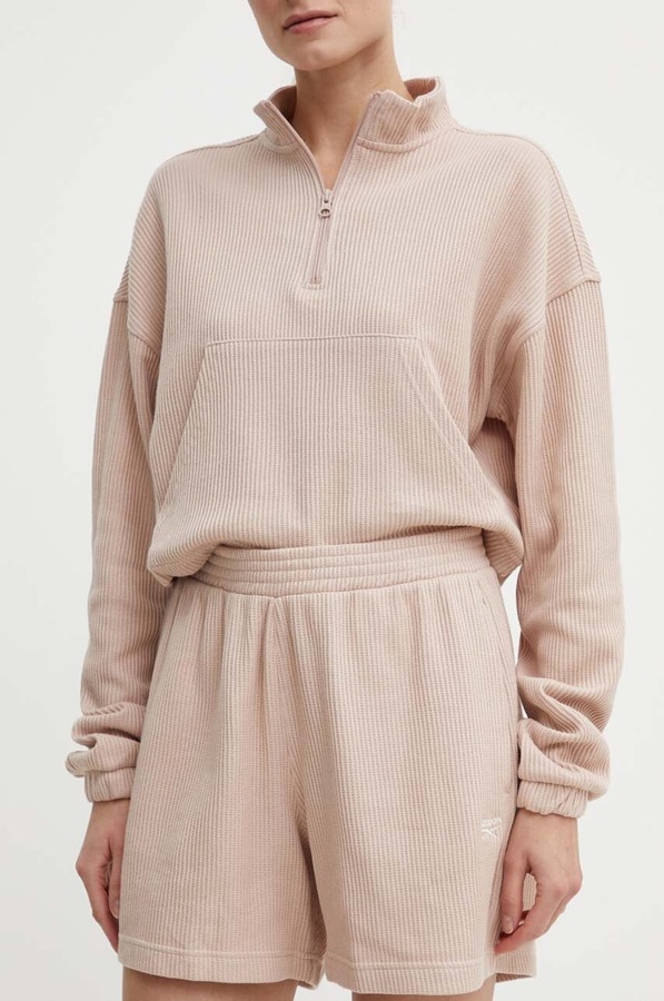 Шорти Reebok Classic Wardrobe Essentials колір рожевий
