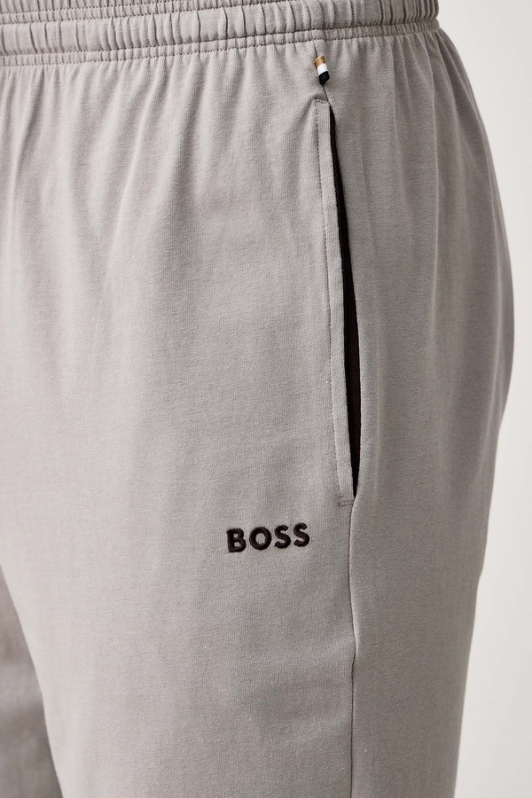 Шорти loungewear чоловічі бавовняні з еластаном BOSS Mix&Match Short CW колір коричневий фото 4