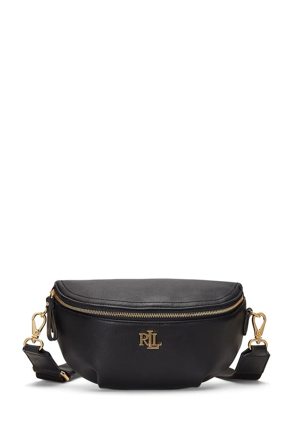 Шкіряна сумочка Lauren Ralph Lauren колір чорний