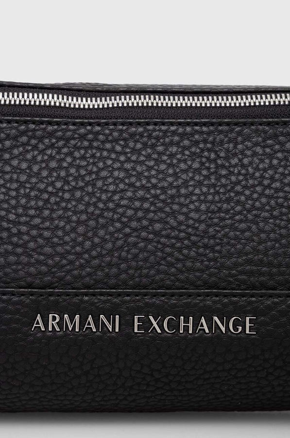 Сумка на пояс Armani Exchange колір чорний фото 4