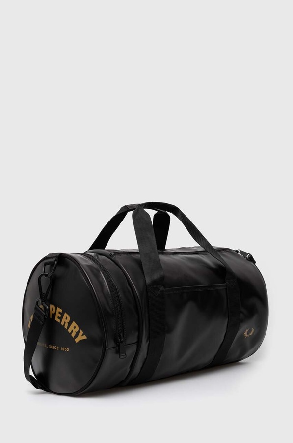 Сумка Fred Perry Tonal Classic Barrel Bag цвет черный