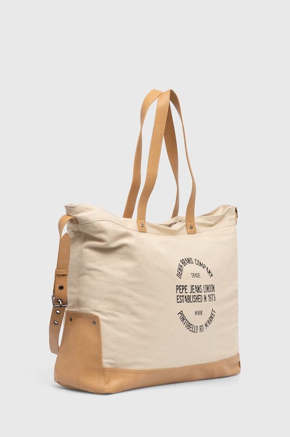 Сумка Pepe Jeans REECE HERITAGE колір бежевий фото 2