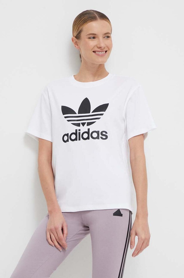Футболка adidas Originals колір бежевий