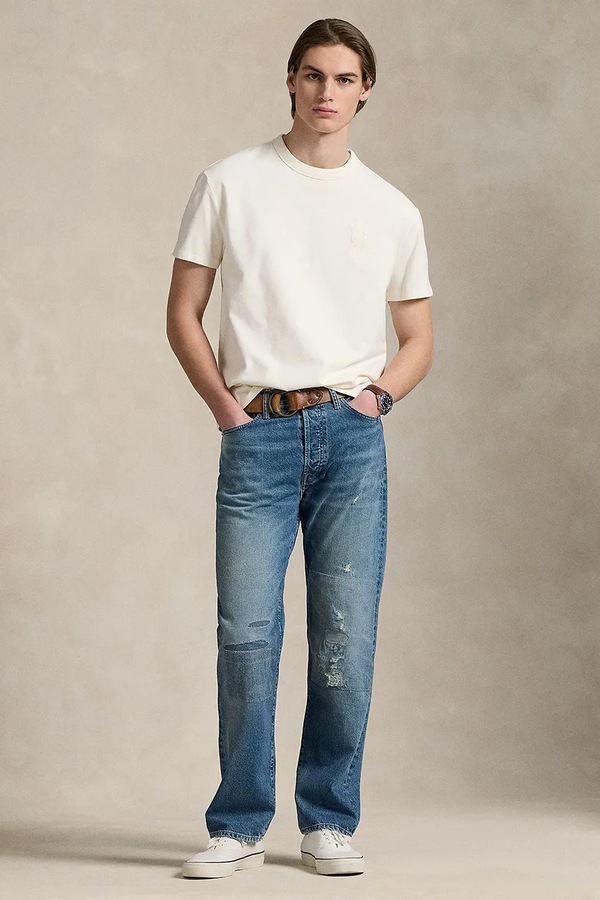 Бавовняна футболка Polo Ralph Lauren колір бежевий фото 2