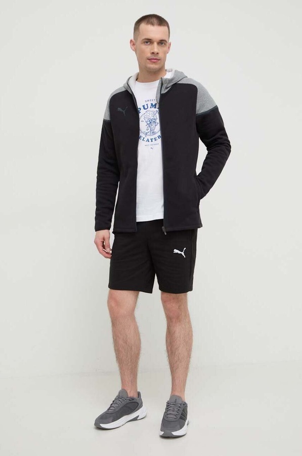 Хлопковая футболка Puma цвет белый