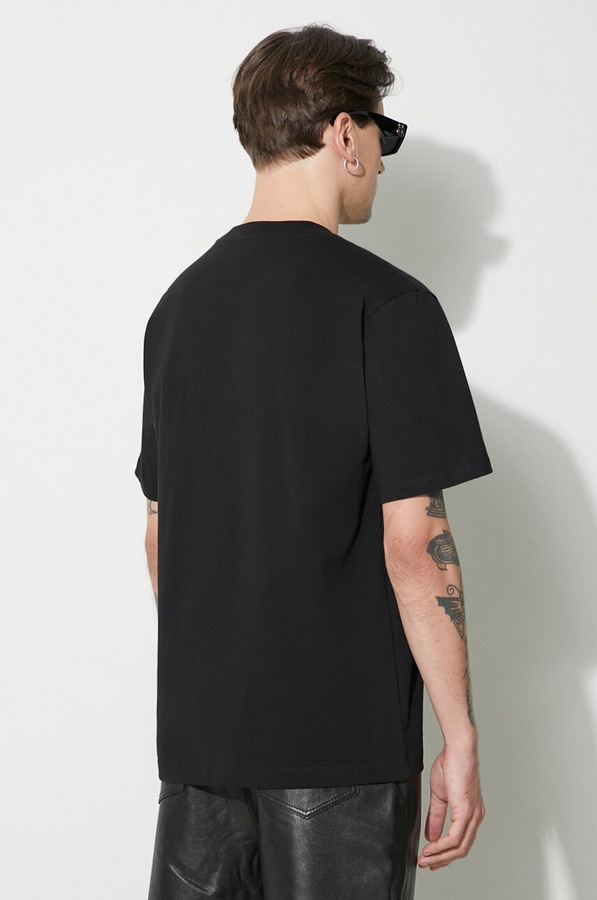 Футболка бавовняна Filling Pieces T-shirt Gowtu колір чорний фото 3