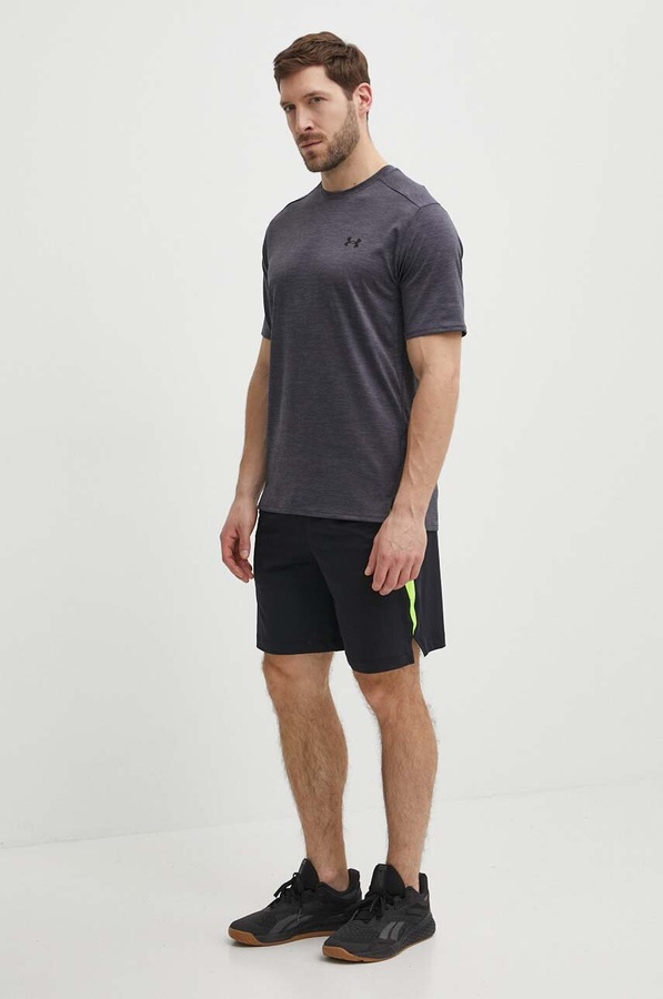 Футболка для тренувань чоловіча Under Armour Tech Vent колір сірий фото 2