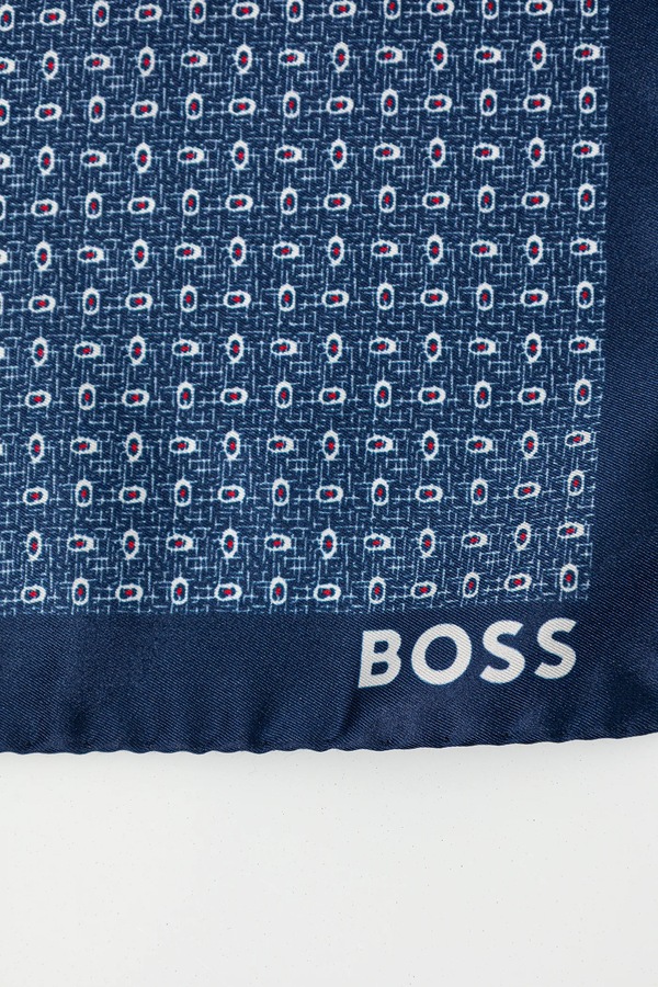 Хустка BOSS колір синій фото 2