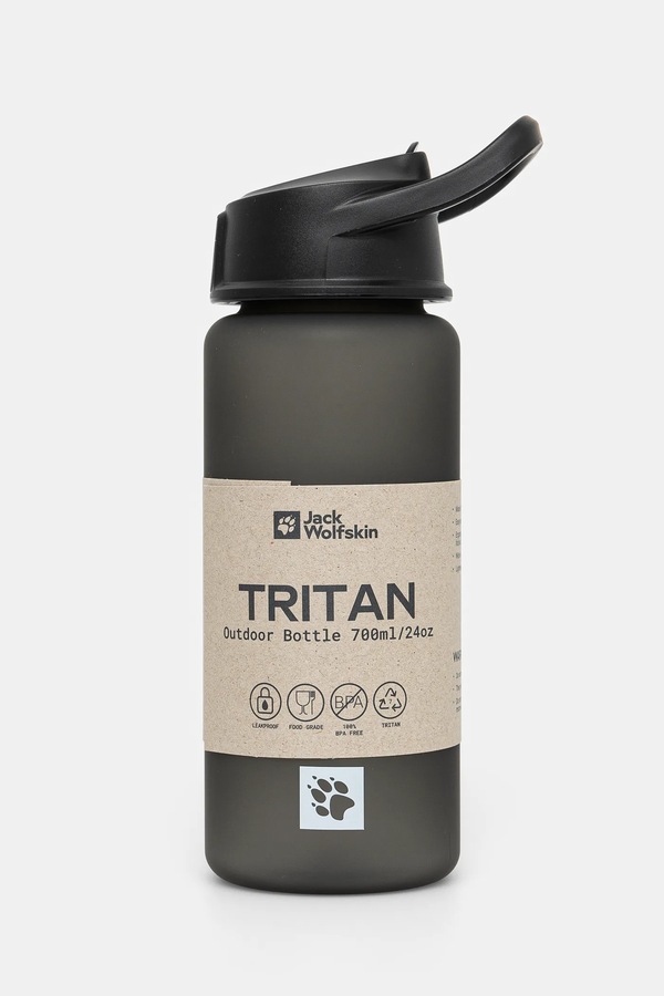 Пляшка Jack Wolfskin Saima Straw 700 ml колір чорний