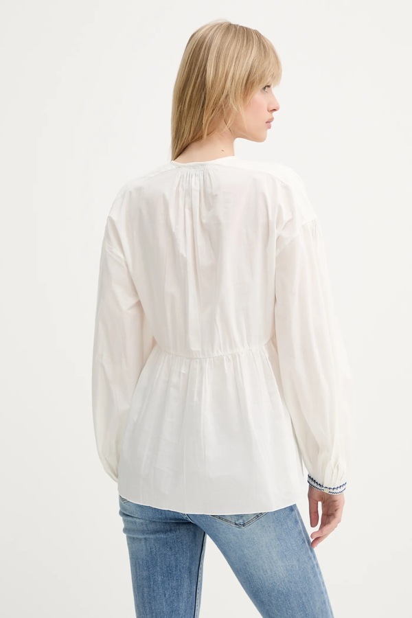Блузка A.P.C. blouse vera колір бежевий фото 2