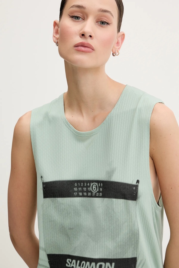 Топ MM6 Maison Margiela x Salomon колір зелений фото 4