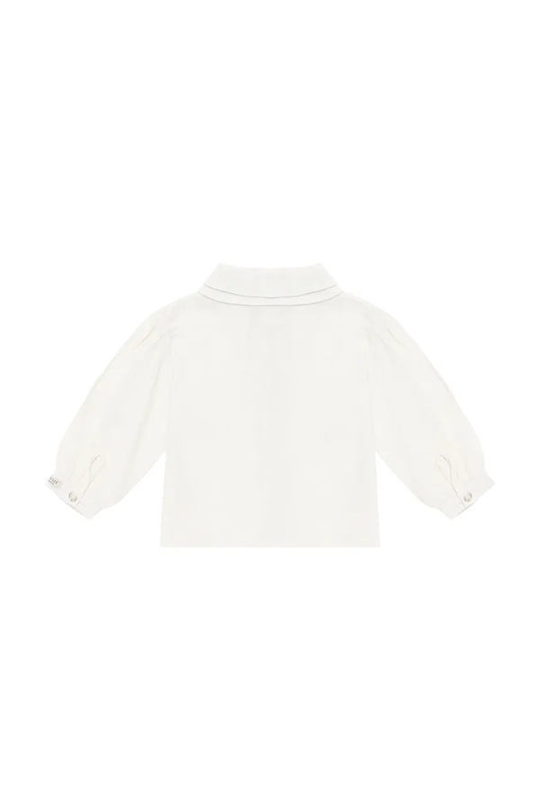 Дитяча лляна блузка Donsje Anoeche Linen Blouse колір білий