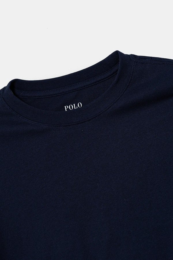 Детская хлопковая пижама Polo Ralph Lauren цвет синий фото 2