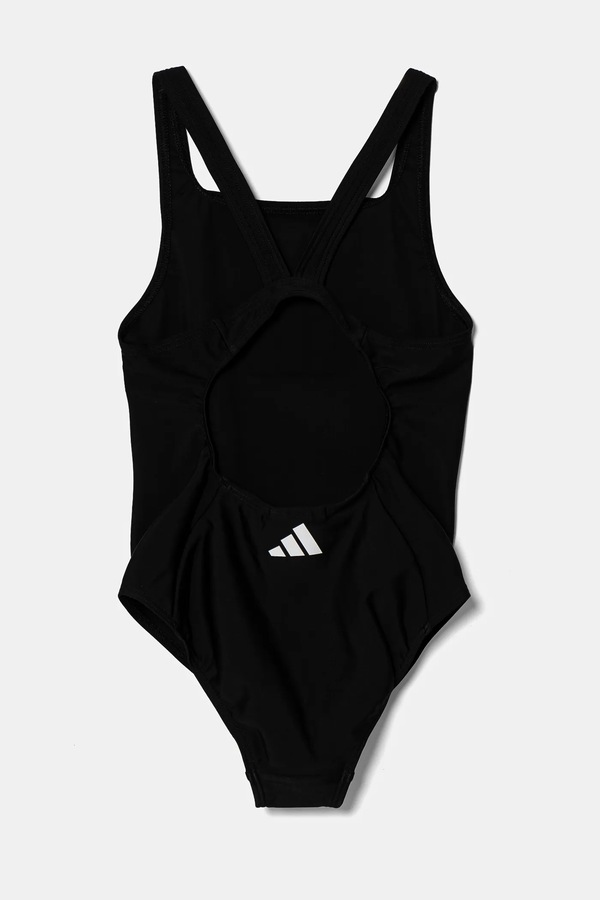 Суцільний дитячий купальник adidas Performance колір чорний фото 2