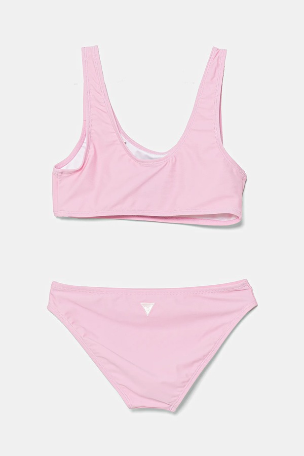 Роздільний дитячий купальник Guess 2-pack колір рожевий фото 2