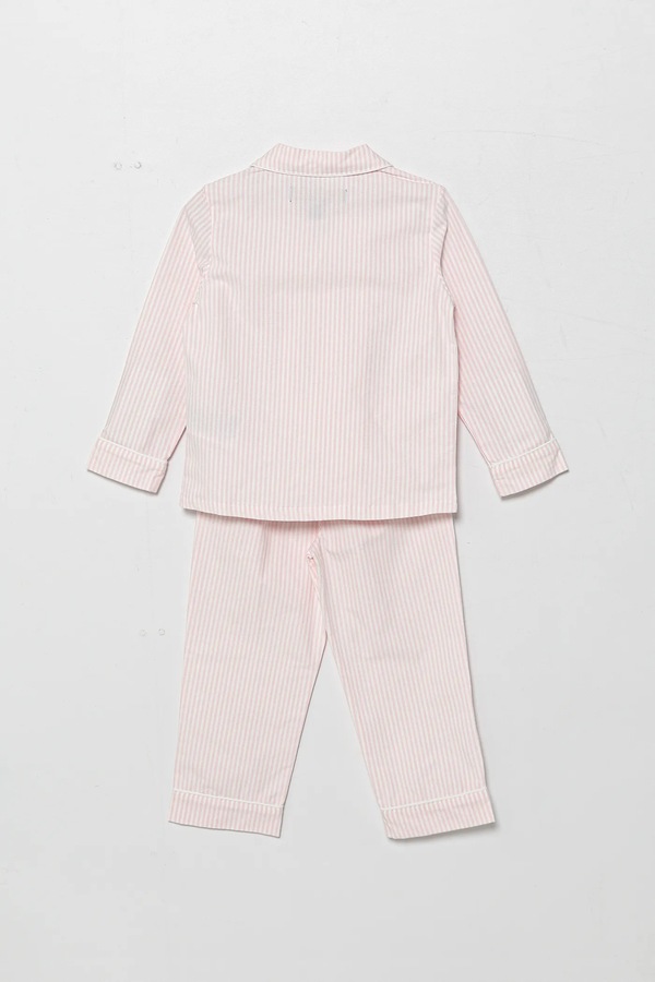Дитяча бавовняна піжама Polo Ralph Lauren 2-pack колір рожевий фото 2