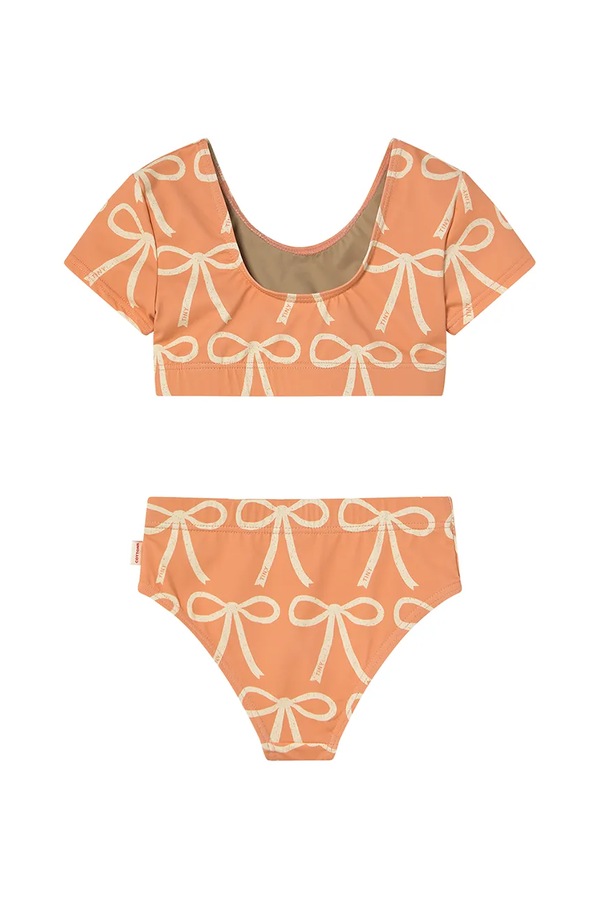 Роздільний дитячий купальник Tinycottons BOWS SWIM SET колір помаранчевий фото 2