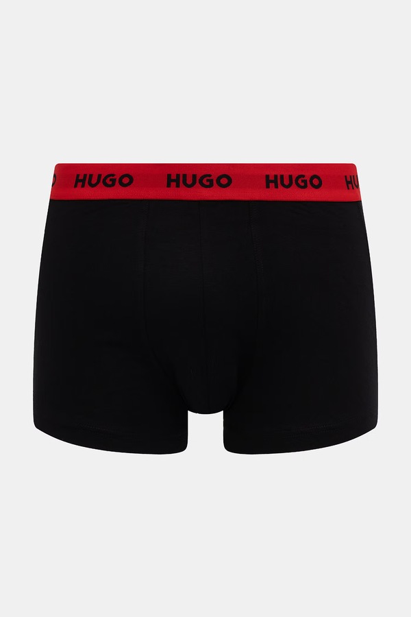 Боксеры мужские хлопковые с эластаном TRIPLET DESIGN 3-пак HUGO цвет серый фото 2