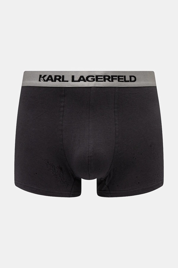 Облягаючі боксери чоловічі бавовняні з еластаном 3 шт. Karl Lagerfeld колір білий фото 2