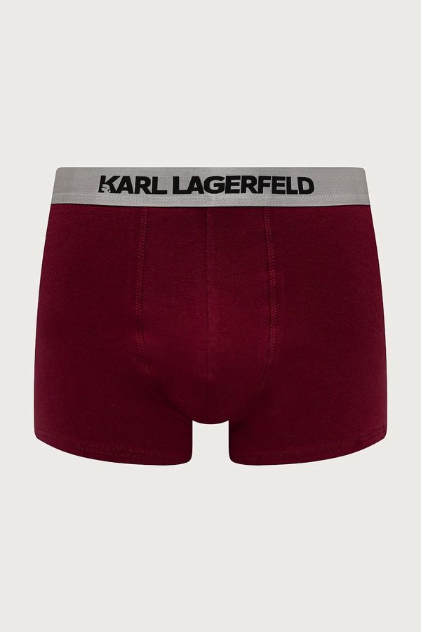 Облягаючі боксери чоловічі бавовняні з еластаном 3 шт. Karl Lagerfeld колір барвистий фото 4