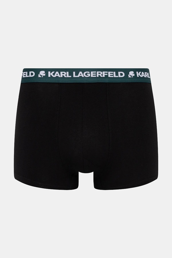 Боксери чоловічі бавовняні з еластаном 3 шт. Karl Lagerfeld колір чорний фото 4