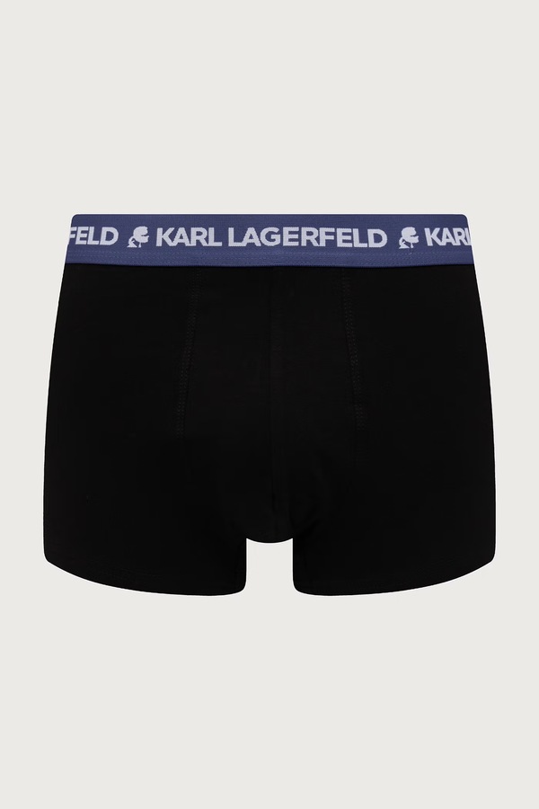 Боксери чоловічі бавовняні з еластаном 3 шт. Karl Lagerfeld колір чорний