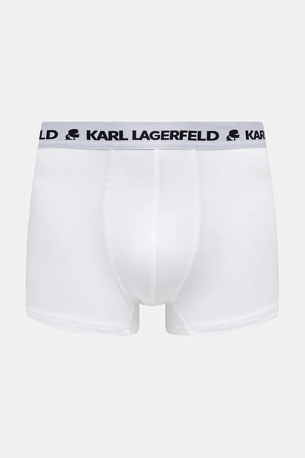 Облягаючі боксери чоловічі бавовняні з еластаном 3 шт. Karl Lagerfeld колір барвистий фото 4
