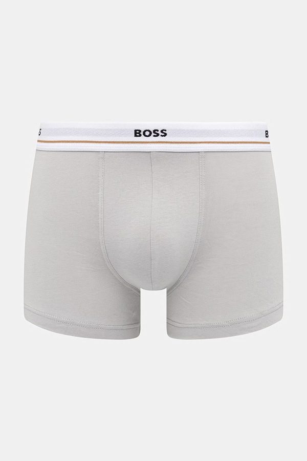 Боксеры мужские хлопковые с эластаном Trunk 5P Essential 5 шт. BOSS цвет разноцветный