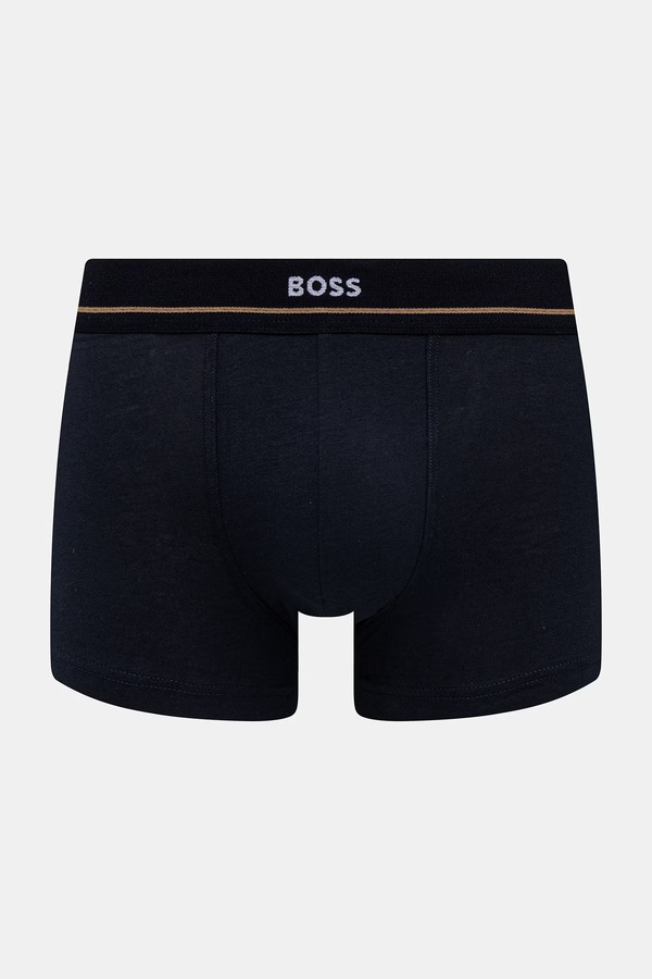 Боксери чоловічі бавовняні з еластаном Trunk 5P Essential 5 шт. BOSS колір барвистий фото 4