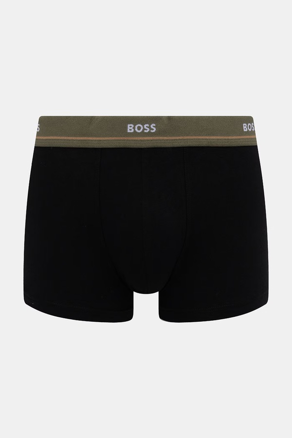 Боксери чоловічі бавовняні з еластаном Trunk 5P Essential 5 шт. BOSS колір барвистий