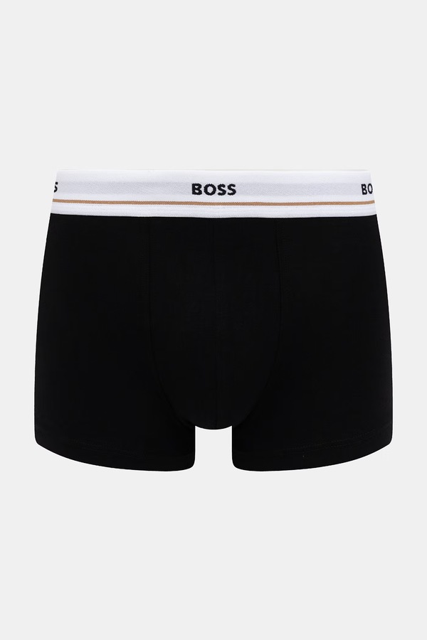 Боксери чоловічі бавовняні з еластаном Trunk 5P Essential 5 шт. BOSS колір барвистий фото 2