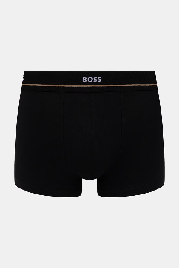 Боксери чоловічі бавовняні з еластаном Trunk 5P Essential 5 шт. BOSS колір барвистий фото 4