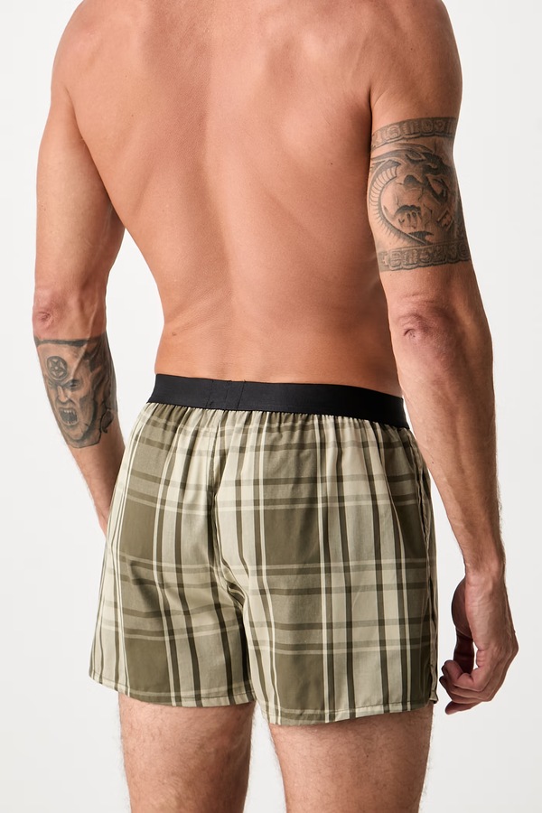Боксери чоловічі бавовняні 2P Boxer Shorts EW 2 шт. BOSS колір зелений фото 4