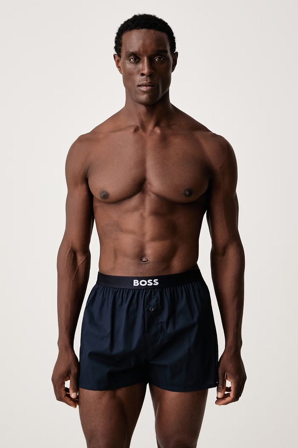 Боксери чоловічі бавовняні 2P Boxer Shorts EW 2 шт. BOSS колір білий