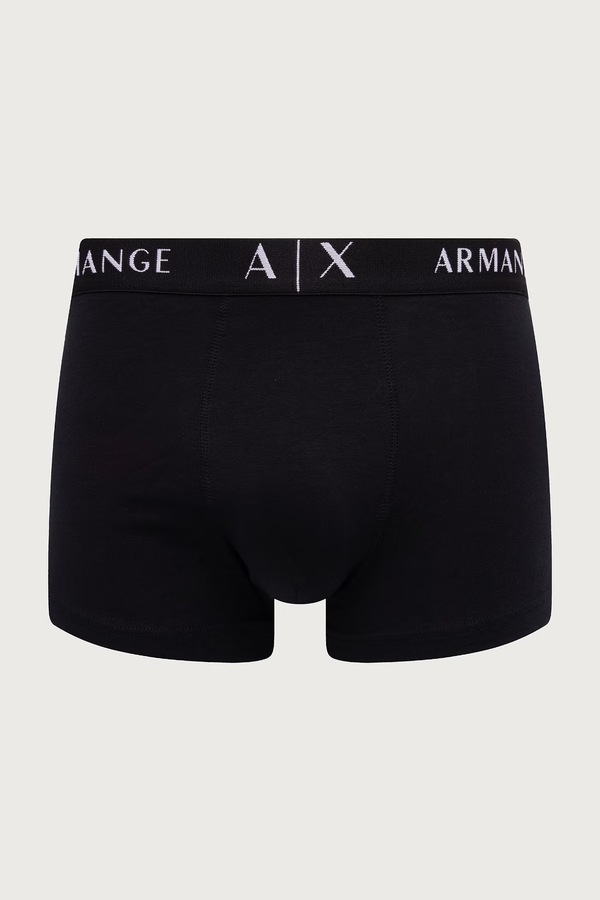 Облягаючі боксери чоловічі бавовняні з еластаном 3 шт. Armani Exchange колір білий