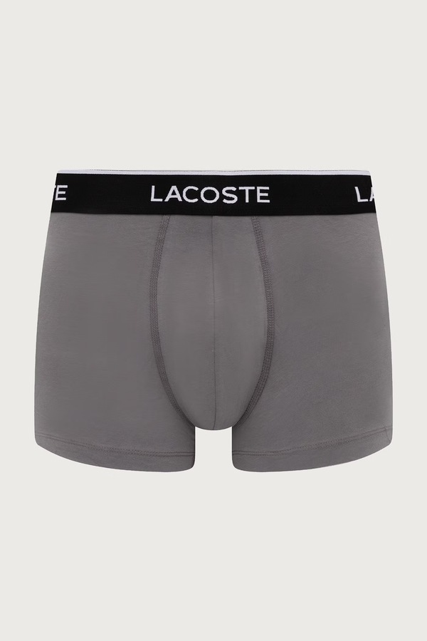 Облягаючі боксери чоловічі бавовняні з еластаном 3 шт. Lacoste колір барвистий фото 2