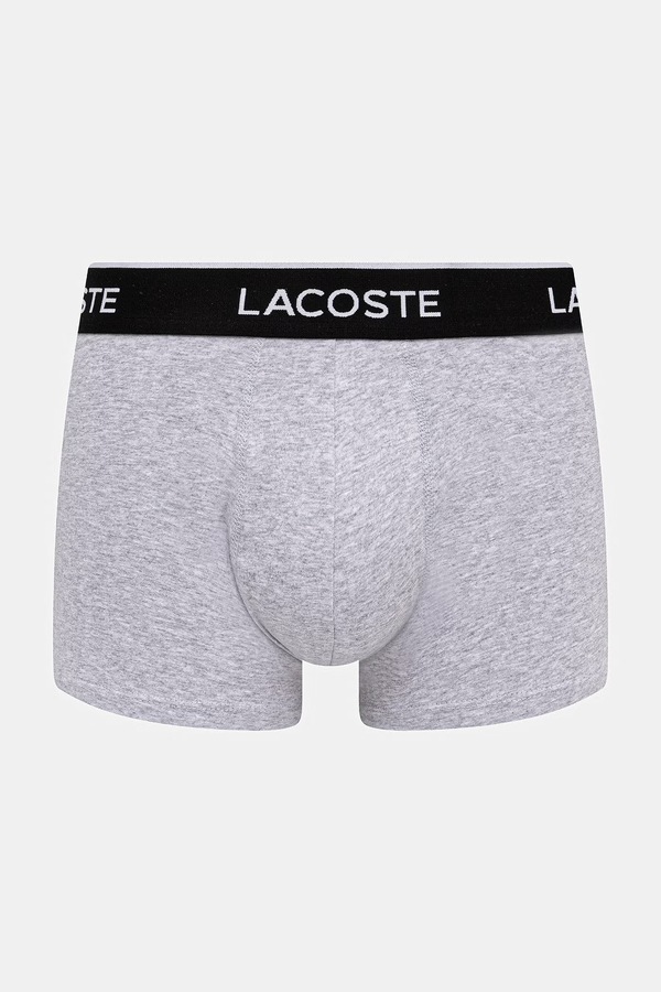 Облегающие боксеры мужские хлопковые с эластаном 3 шт. Lacoste цвет разноцветный