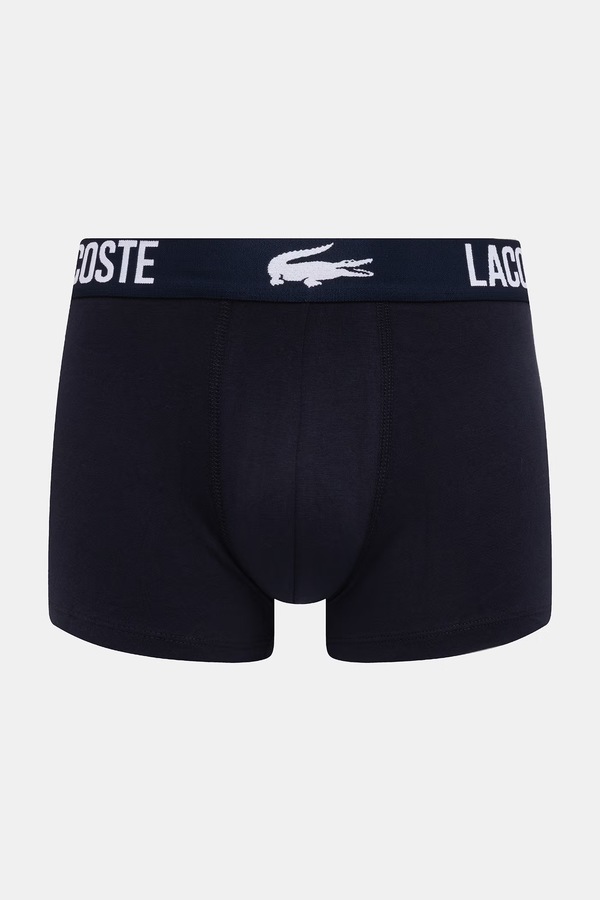 Боксеры мужские хлопковые с эластаном 3 шт. Lacoste цвет серый