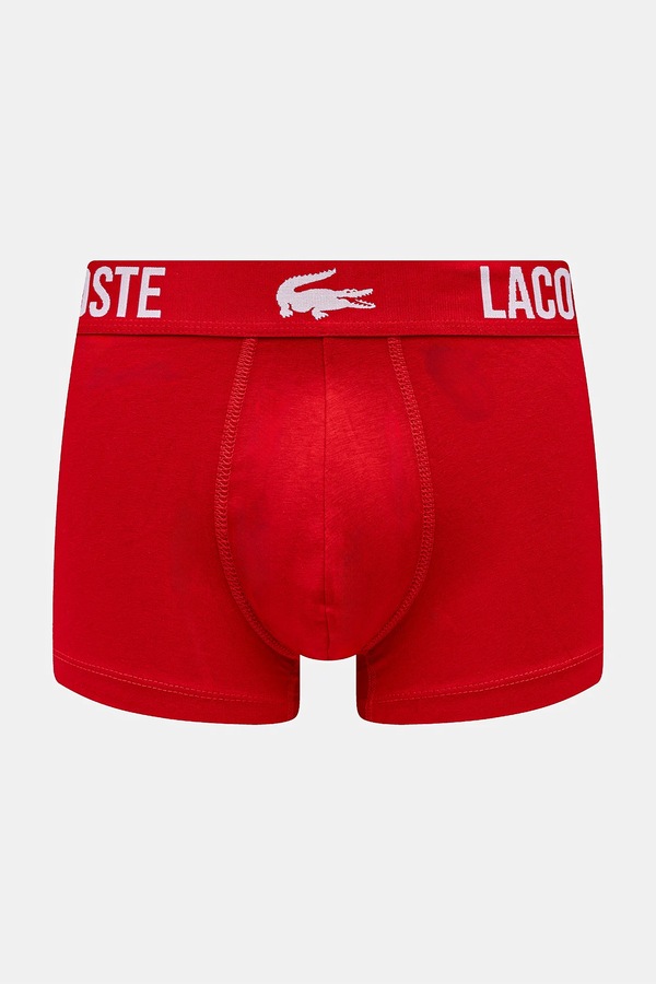 Боксеры мужские хлопковые с эластаном мультипак 3 шт. Lacoste цвет разноцветный