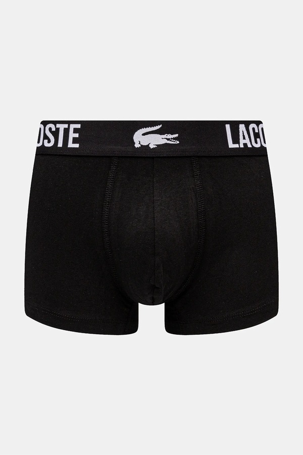Боксеры мужские хлопковые с эластаном мультипак 3 шт. Lacoste цвет разноцветный фото 2
