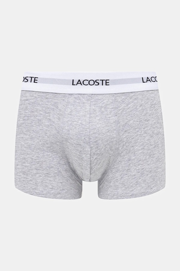 Облягаючі боксери чоловічі бавовняні з еластаном 3 шт. Lacoste колір барвистий фото 2