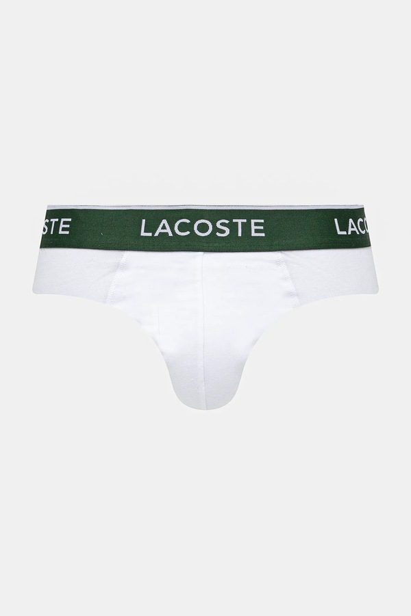 Сліпи Lacoste 3-pack колір білий фото 4