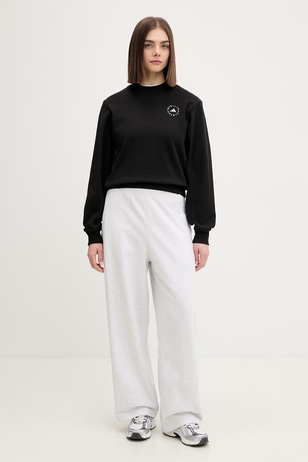 Бавовняна кофта adidas by Stella McCartney колір чорний