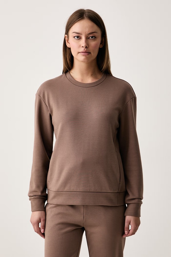 Кофта женская EA7 Emporio Armani цвет коричневый