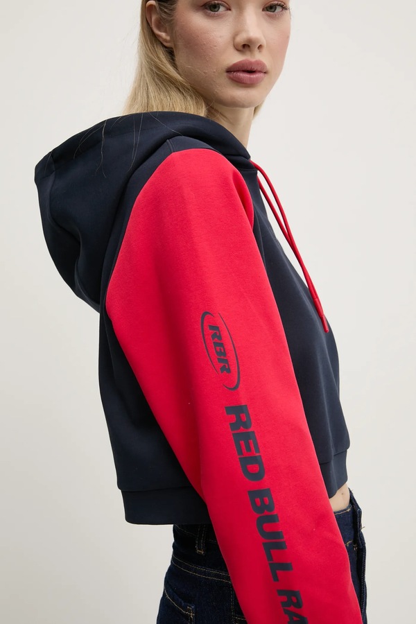 Кофта Red Bull Racing x Pepe Jeans COLOUR BLOCK HOODY колір синій фото 2