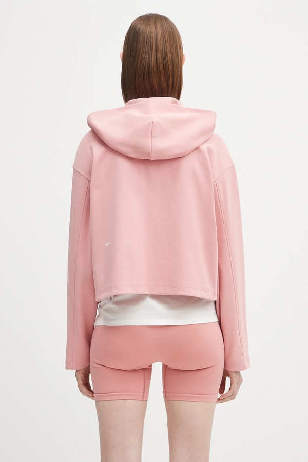 Кофта PANGAIA DNA Double Jersey Zip Up Hoodie цвет розовый фото 2