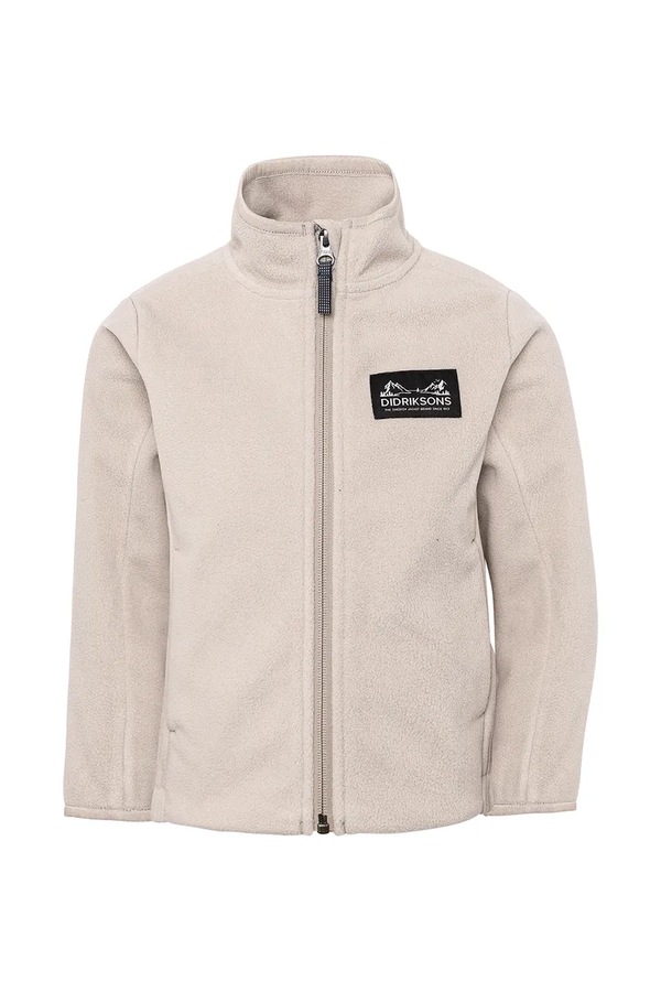 Флісова кофта дитяча Didriksons MUSKOT KDS JACKET колір бежевий фото 2